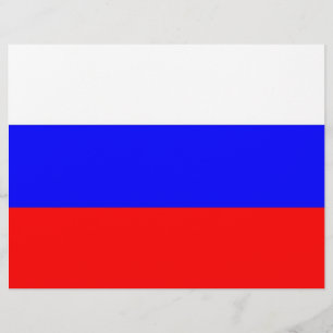 Briefkopf mit der Flagge Russlands