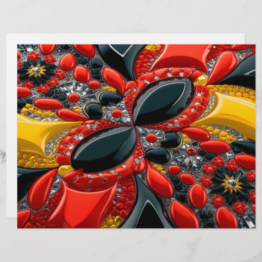 Briefkopf mit deutschem Farbdesign (Vorne/Hinten)