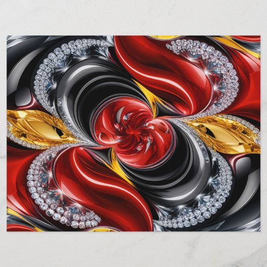 Briefkopf mit deutschem Farbdesign (Vorderseite)