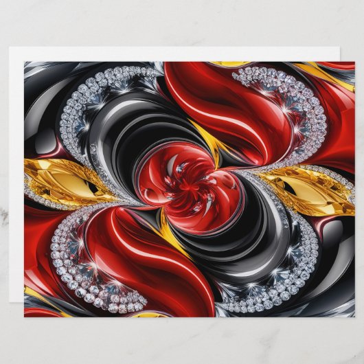 Briefkopf mit deutschem Farbdesign (Vorne/Hinten)