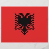 Briefkopf mit Flagge Albaniens (Vorderseite)