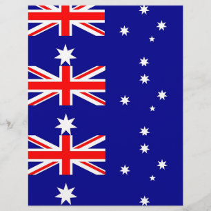 Briefkopf mit Flagge Australiens