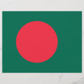 Briefkopf mit Flagge Bangladeschs (Vorderseite)