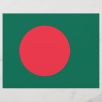 Briefkopf mit Flagge Bangladeschs