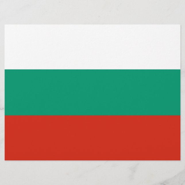 Briefkopf mit Flagge Bulgariens (Vorderseite)