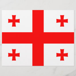 Briefkopf mit Flagge Georgiens