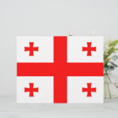 Briefkopf mit Flagge Georgiens (Stehend Vorderseite)