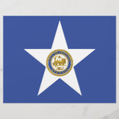 Briefkopf mit Flagge Houston, USA (Vorderseite)