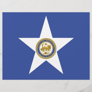 Briefkopf mit Flagge Houston, USA