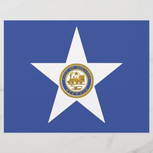 Briefkopf mit Flagge Houston, USA (Vorderseite)