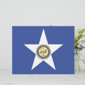 Briefkopf mit Flagge Houston, USA (Stehend Vorderseite)