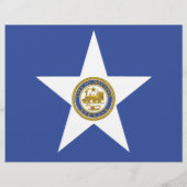 Briefkopf mit Flagge Houston, USA (Rückseite)