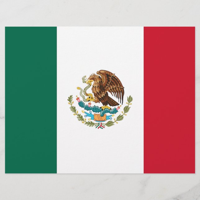 Briefkopf mit Flagge Mexikos (Vorderseite)