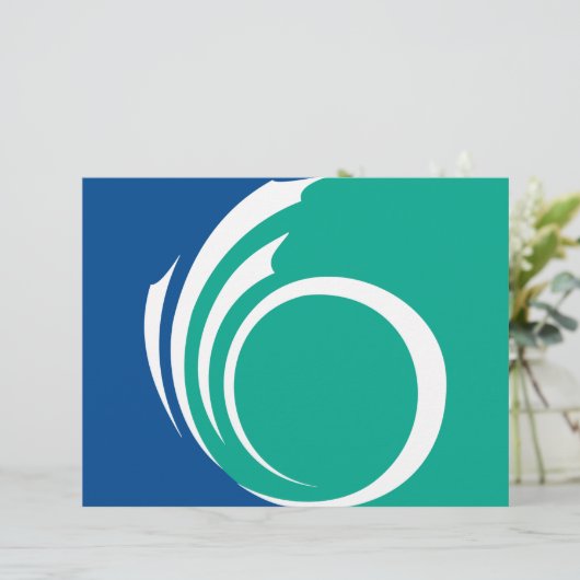 Briefkopf mit Flagge Ottawa, Kanada (Stehend Vorderseite)