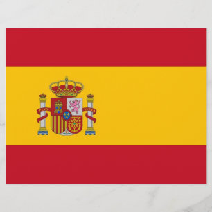 Briefkopf mit Flagge Spaniens