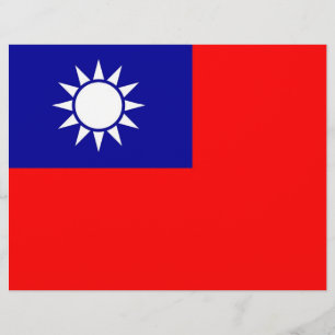 Briefkopf mit Flagge Taiwans
