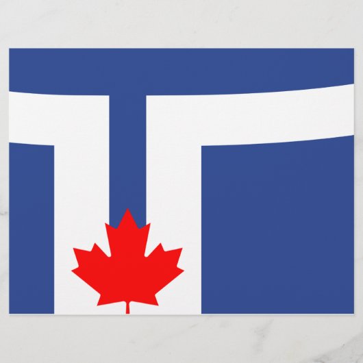 Briefkopf mit Flagge Torontos, Kanada (Vorderseite)