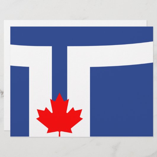 Briefkopf mit Flagge Torontos, Kanada (Vorne/Hinten)