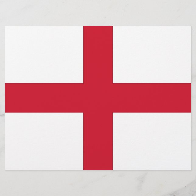Briefkopf mit Flagge von England (Vorderseite)