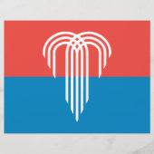 Briefkopf mit Flagge von Kansas City, Missouri (Vorderseite)