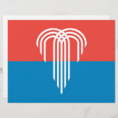 Briefkopf mit Flagge von Kansas City, Missouri (Vorne/Hinten)