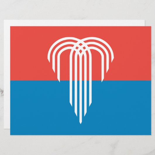 Briefkopf mit Flagge von Kansas City, Missouri (Vorne/Hinten)