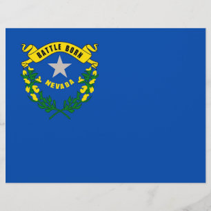 Briefkopf mit Flagge von Nevada, USA