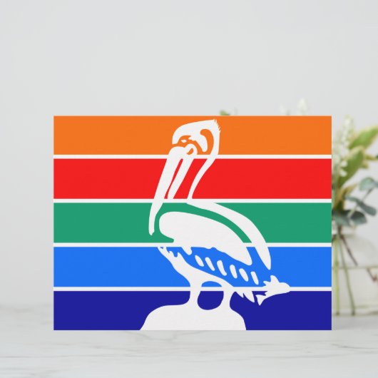 Briefkopf mit Flagge von St. Petersburg (Stehend Vorderseite)