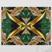 Briefkopf mit jamaikanischem Farbdesign (Vorderseite)