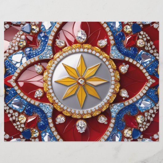 Briefkopf mit kolumbianischem Farbdesign (Vorderseite)