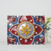 Briefkopf mit kolumbianischem Farbdesign (Stehend Vorderseite)