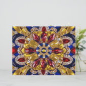 Briefkopf mit kolumbianischer Farbgestaltung (Stehend Vorderseite)