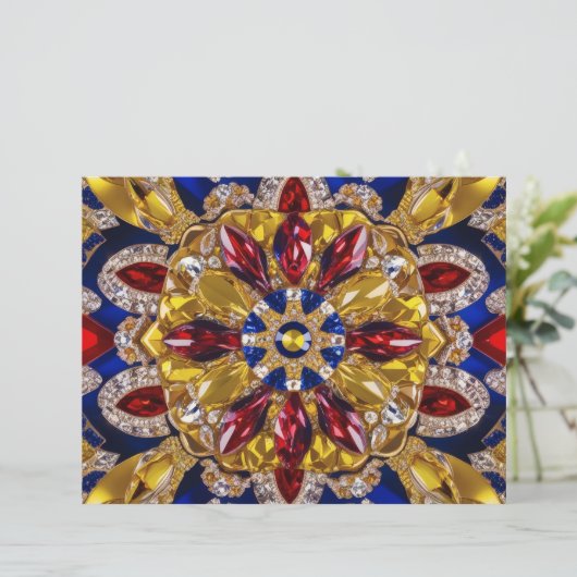 Briefkopf mit kolumbianischer Farbgestaltung (Stehend Vorderseite)