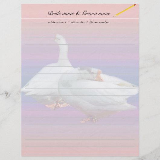 Briefkopf mit Namen (Vorderseite)