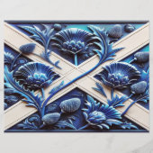 Briefkopf mit schottischem Thistles-Design (Vorderseite)