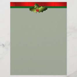 Briefkopf mit Stechpalmen-und Backstein-Titel