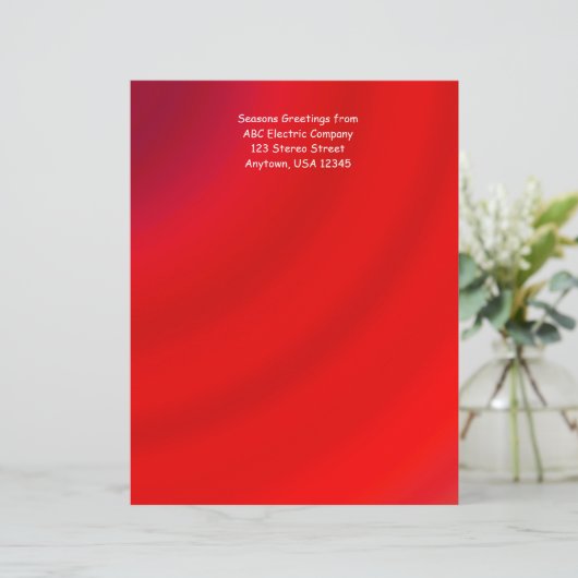 Briefkopf Papierzuordnung #10 Roter Gradient Umsch (Stehend Vorderseite)