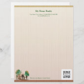 Briefkopf-Schablone mein Zuhause-Grundstück Briefkopf (Vorne/Hinten)