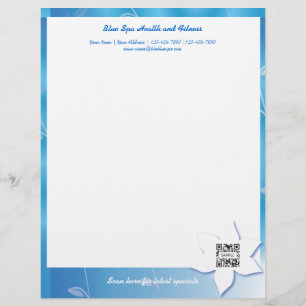 Briefkopf-Schablonen-Blau-Wellness-Center Briefbogen