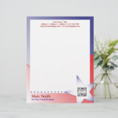 Briefkopf-Schablonen-Kampagne Briefbogen (Stehend Vorderseite)