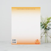 Briefkopf-Schablonen-Yoga Briefbogen (Stehend Vorderseite)