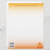 Briefkopf-Schablonen-Yoga Briefbogen (Vorne/Hinten)