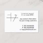 Briefkunst Visitenkarte (Rückseite)