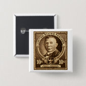 Briefmarke 1940 des Booker-T. Washington Button (Vorne & Hinten)