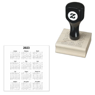 Briefmarke 2023 Jahre Kalender Rubber Gummistempel