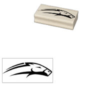 Briefmarke abstrakter Rennpferde Gummistempel (Stempel)