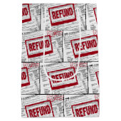 Briefmarke auf 1040 IRS-Formular Mittlere Geschenktüte (Rückseite)