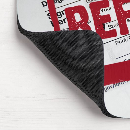 Briefmarke auf 1040-Steuerformular Mousepad (Ecke)