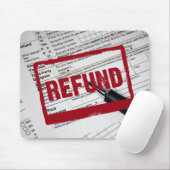 Briefmarke auf 1040-Steuerformular Mousepad (Mit Mouse)