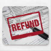 Briefmarke auf 1040-Steuerformular Mousepad (Vorne)